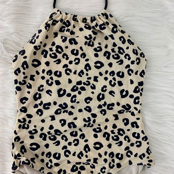 Gap Kids Cheetah Pattern Halter One Piece Suit LP - Picture 3 of 7